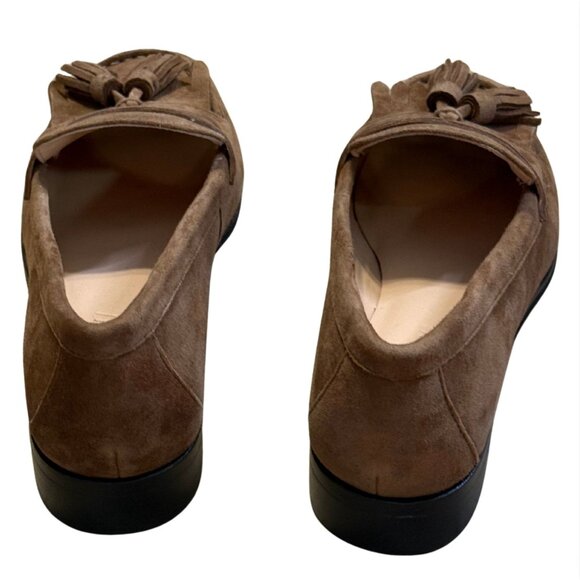 J. CREW Maison tassel loafers Suede Leather Walnut Brown $278 EUC 6.5 - Picture 7 of 7